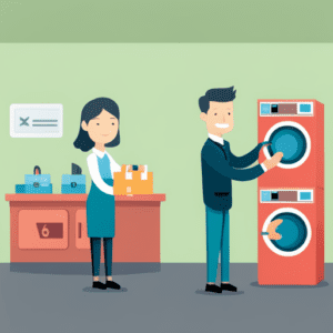 Owners will need to be prepared to give a tour of their laundromat for sale to prospective buyers.